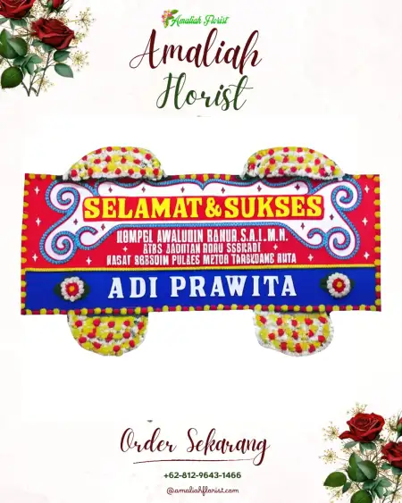 Papan Bunga Ucapan Selamat Kupuk